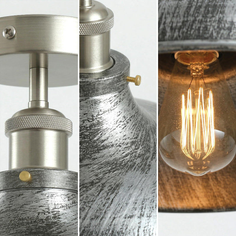 Deckenlampe Schwarz Metall