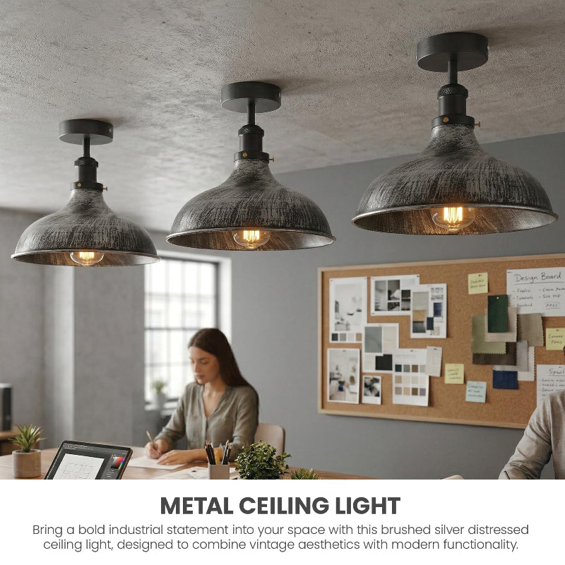 Deckenlampe Schwarz Metall