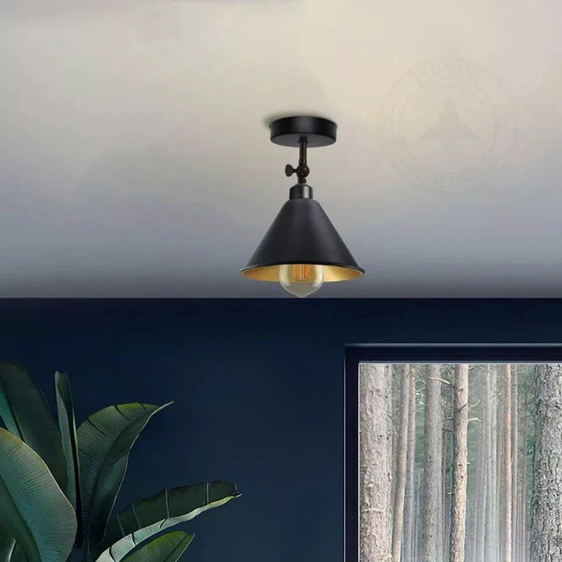Deckenlampe in Schwarz