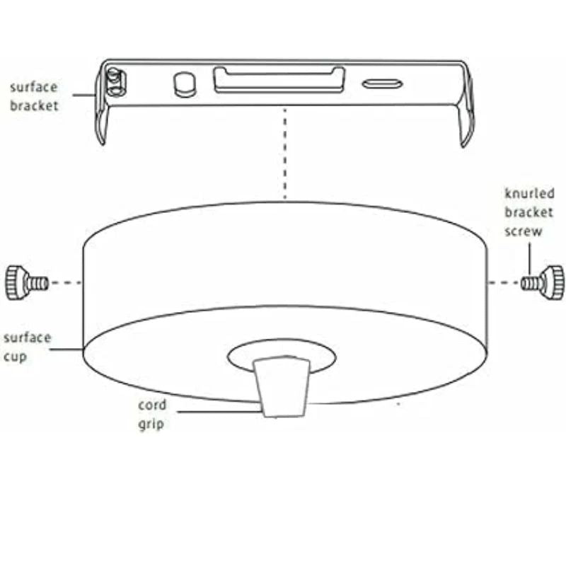 Deckenleuchte Halterung 80mm
