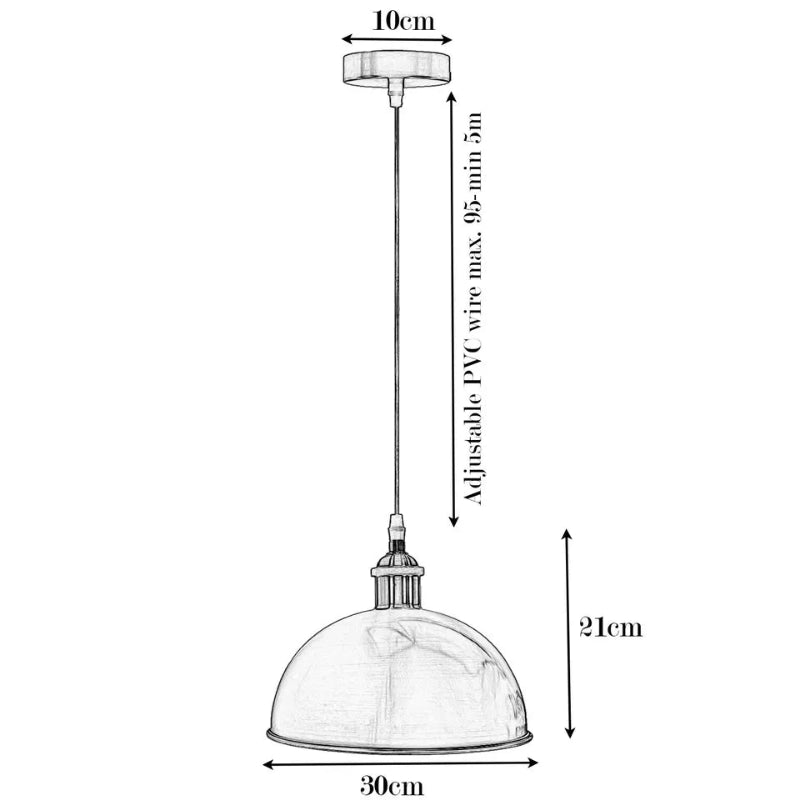 Deckenleuchte Küche Ø 30cm Hängende Pendelleuchte