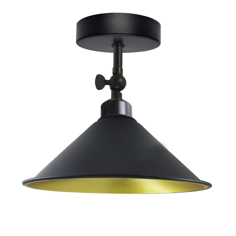 Deckenleuchte schwarz Industrial