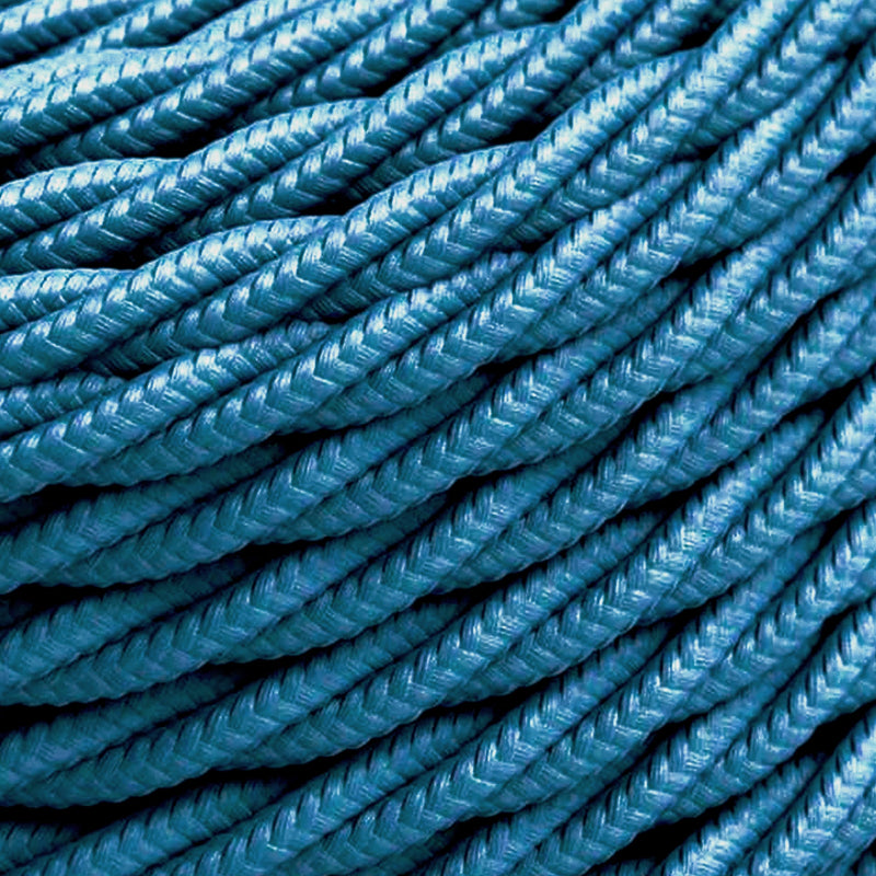 Hochwertiges blaues 2-adriges Stoffkabel