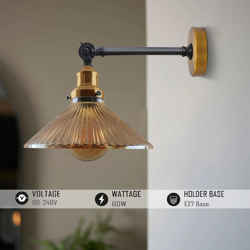 Designer Glaslampe Wand