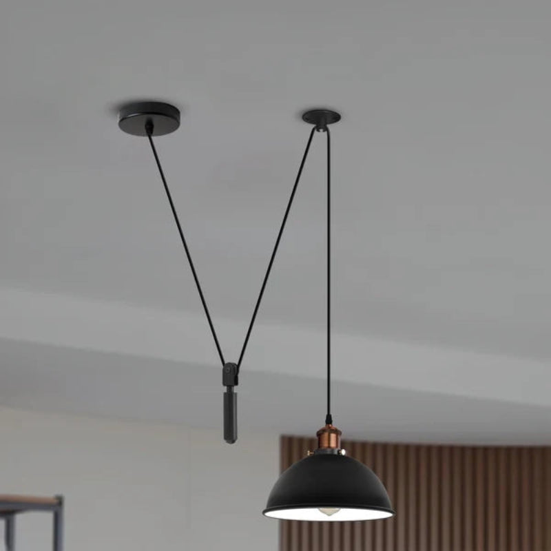Designerlampe Flaschenzug-System