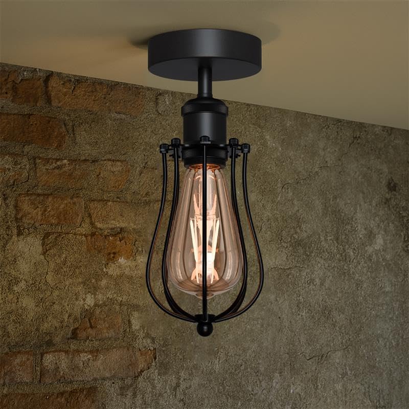 Drahtkorb Lampe Decke