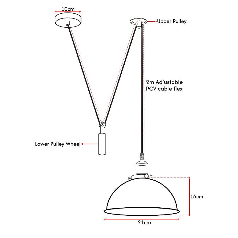 Hangelampe Pendelleuchte E27 Industrie Deckenlampe