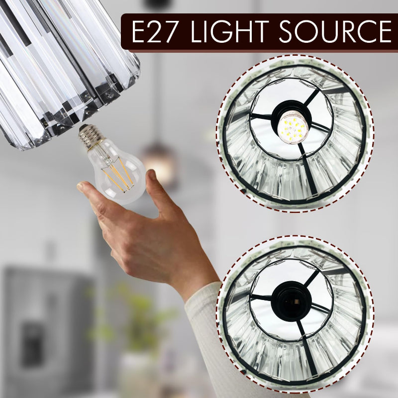 E27 Pendellampe Glas