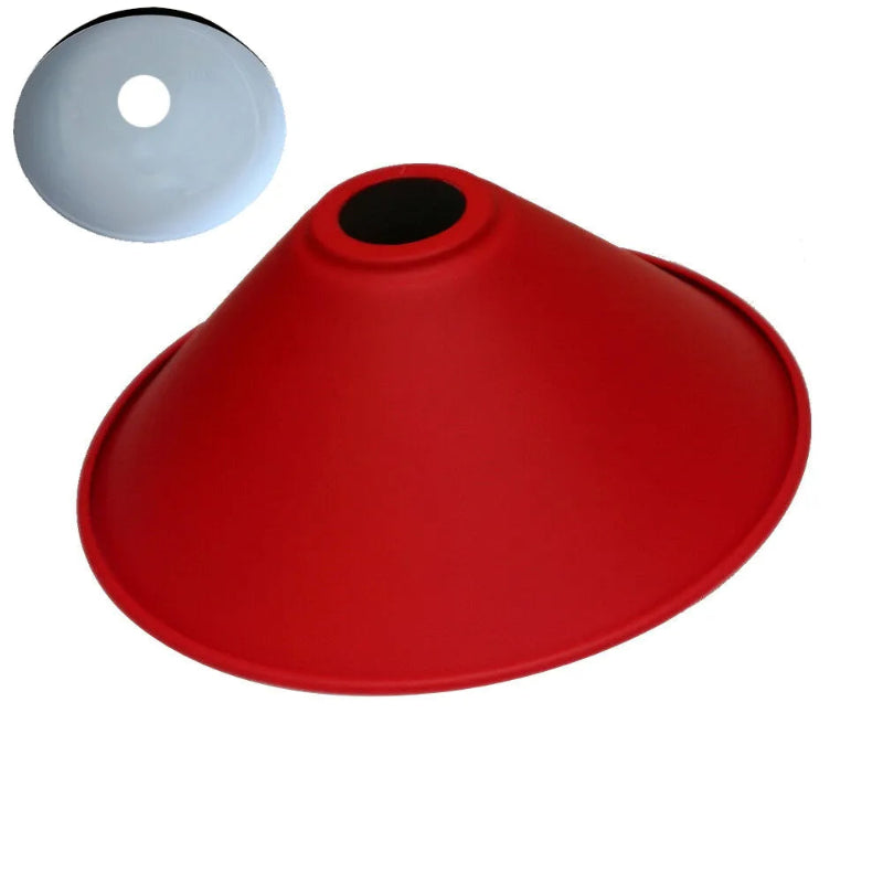 E27 Schirm flach Design Metallschirm 22cm