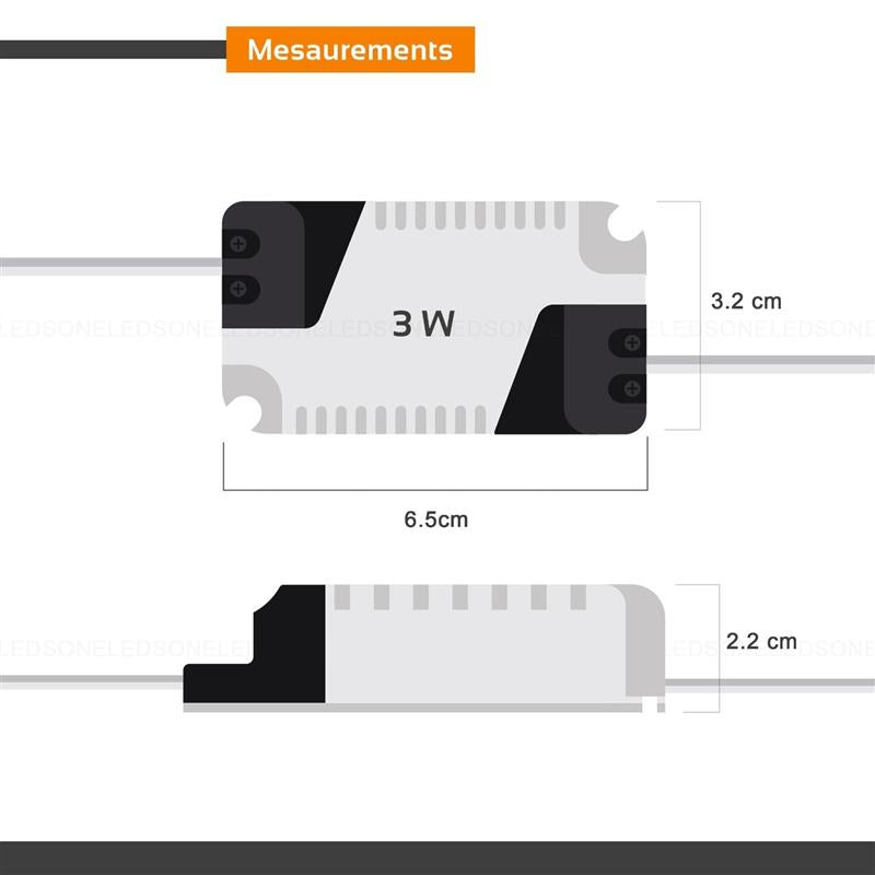 Ersatz LED Netzteil mit DC Stecker 300mA