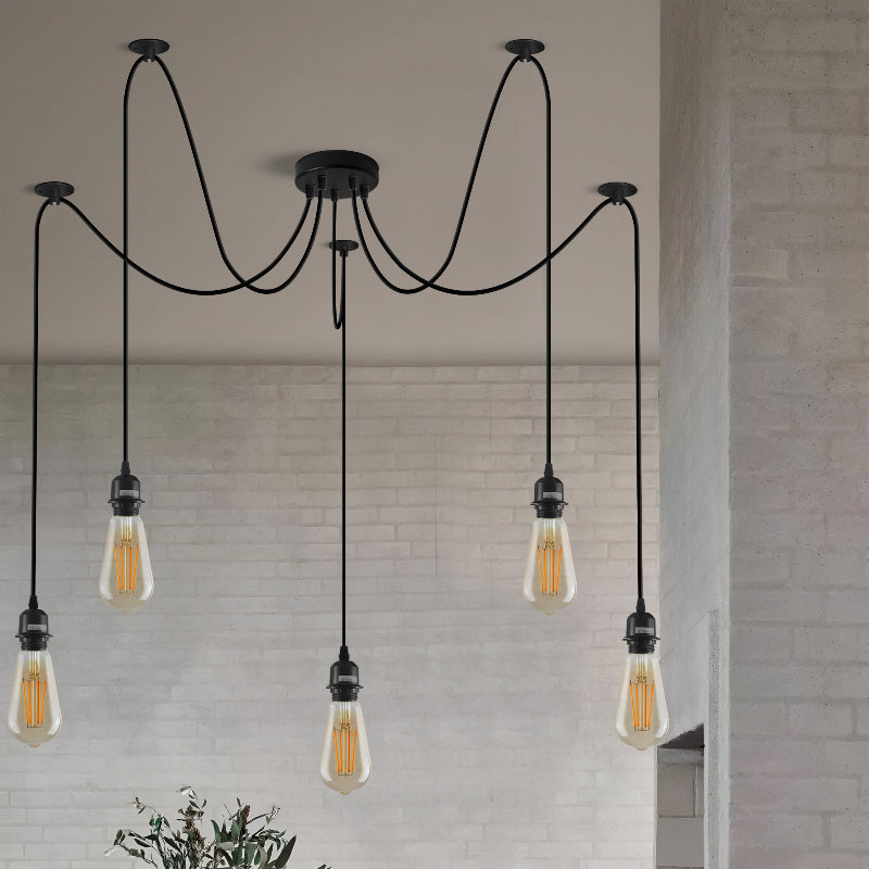 vintage pendelleuchte 5 flammig