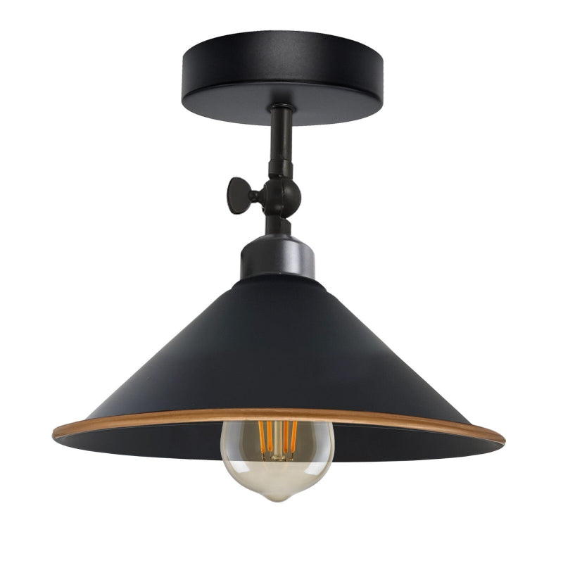Flush Mount Leuchte schwarz