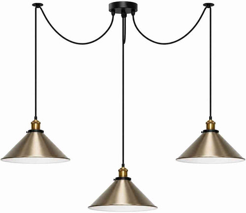 Pendelleuchte Industrial Metall Kegelschirm~3597
