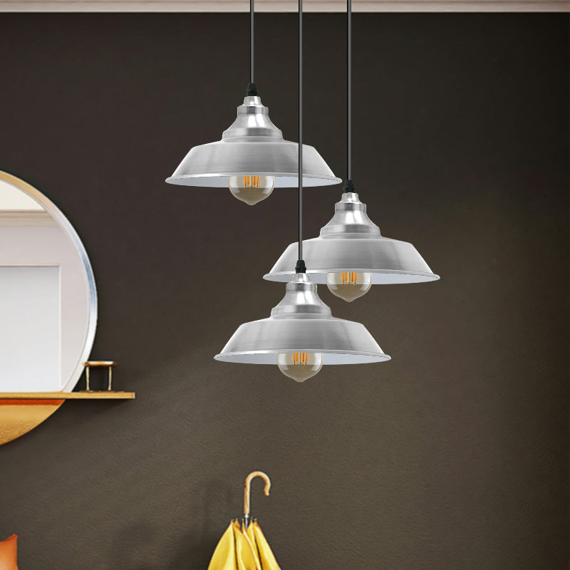 Industrial Design Pendellampe 3-flammig E27 Fassung