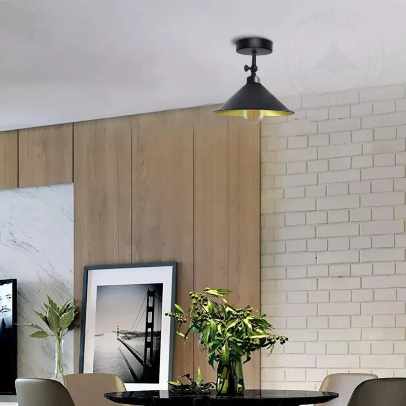 Industrial Flush Mount Deckenlampe