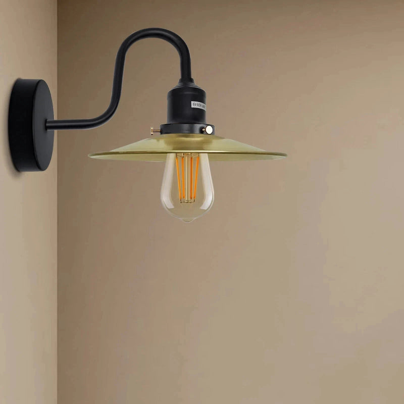 Industrial Lampe Nickel satiniert