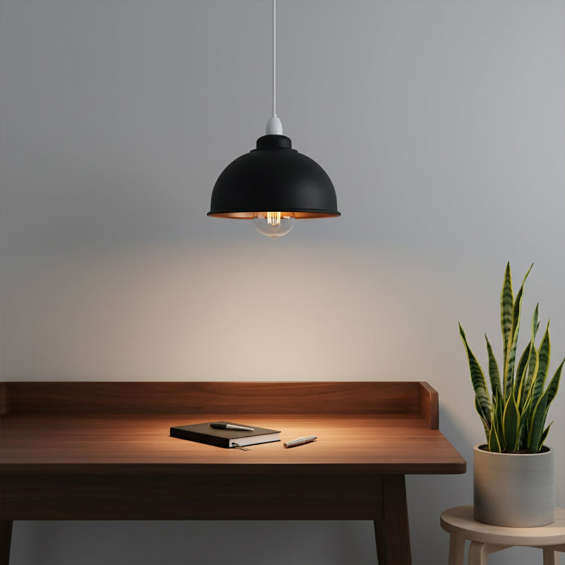 Industrial Lampenschirm schwarz