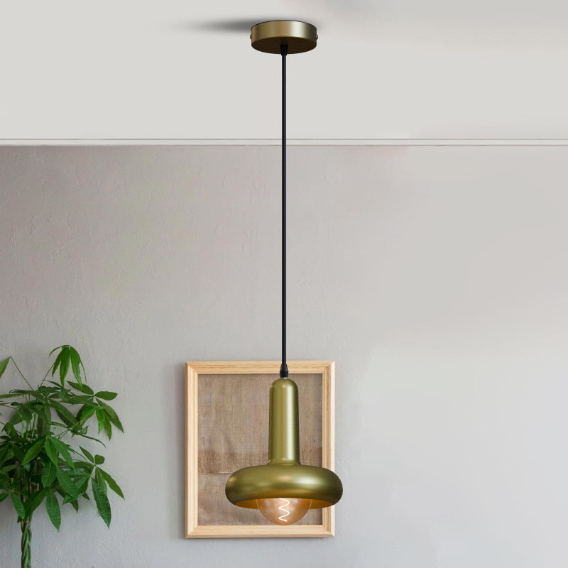 Industrial Pendelleuchte Gold Messing Optik