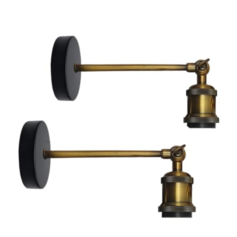 Industrial Wandleuchte E27 Gold Optik