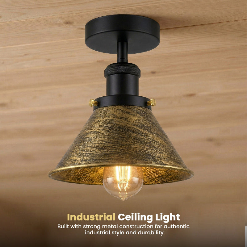 Industrie Design Lampe Grün