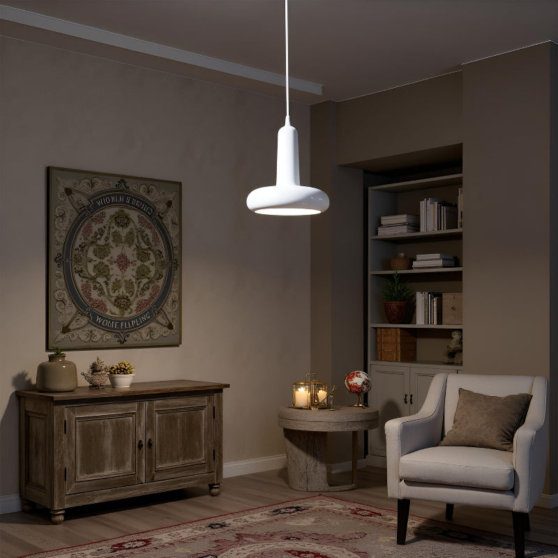 Industriedesign Lampe über Küchentresen