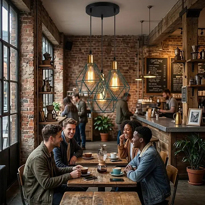 Industrielle Café-Pendelleuchte