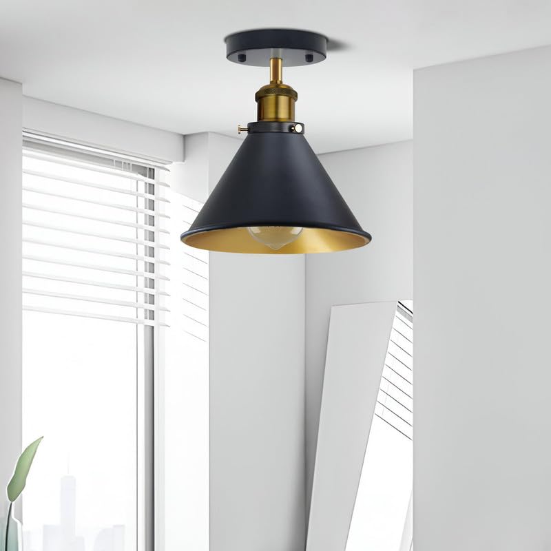 Industrielle Deckenlampe E27 ohne Kabel