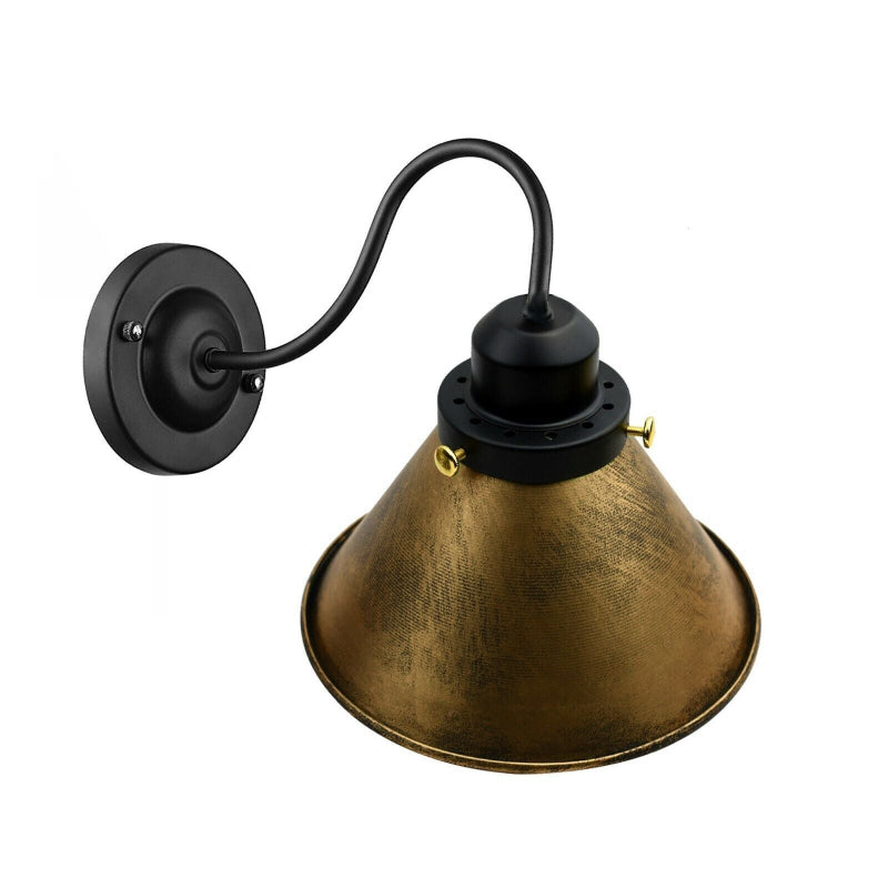 Kegelschirm schwarz gold
