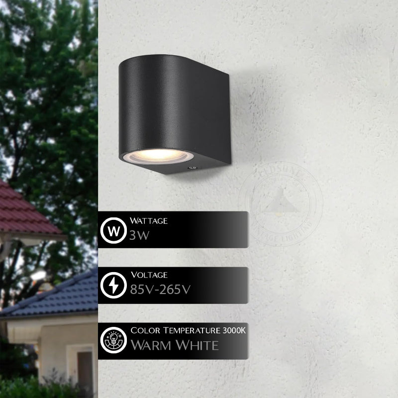 Kleine Wandlampe Aluminium