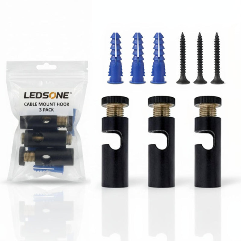 LEDSONE
CABLE MOUNT HOOK
3 PACK