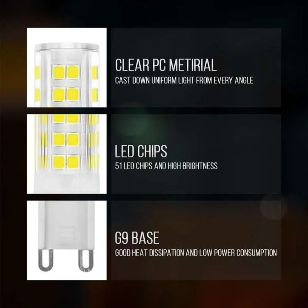 Vintage G9 LED light bulb dimmable halogen lamps