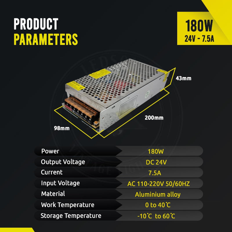 LED Netzteil 24V 180W