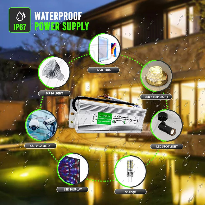 LED Trafo 24V/20W/0.83A Wasserdicht Treiber 