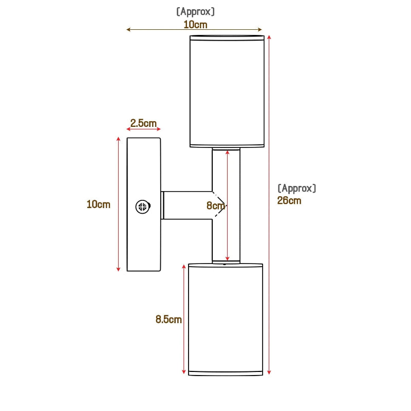  LED Wandbeleuchtung GU10