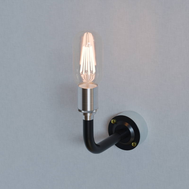 Lampenfassung für Metallrohr