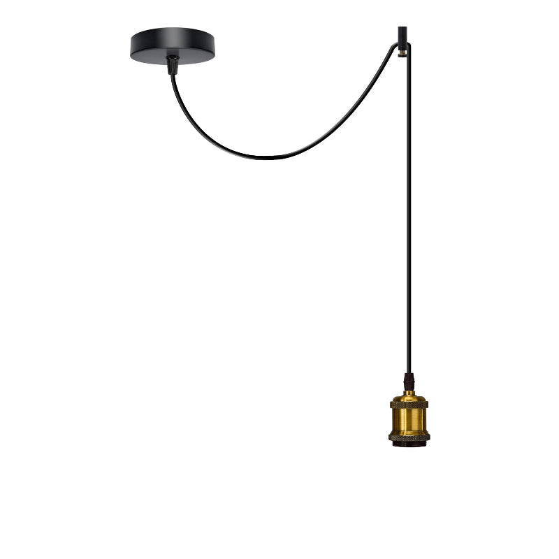 Lampenkabel E27 schwarz