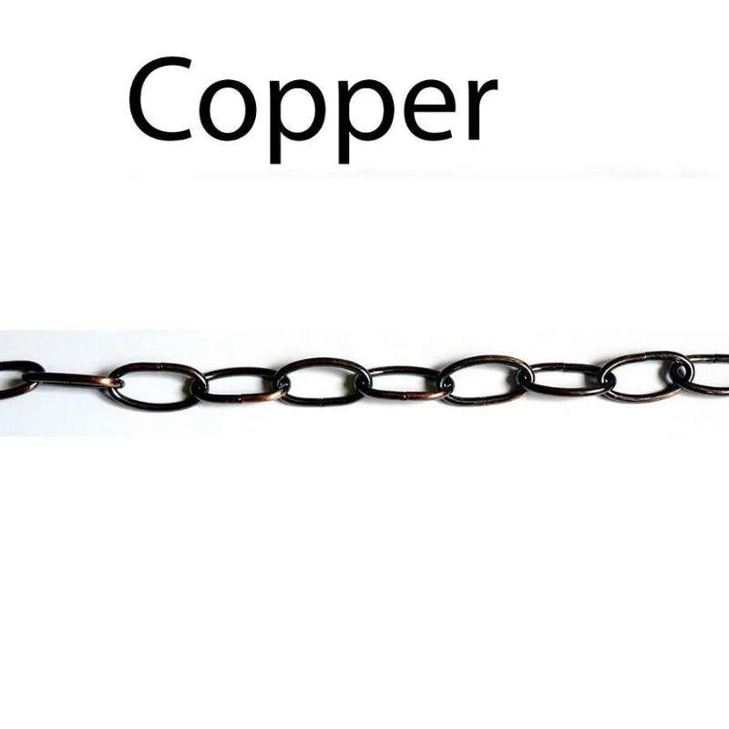 Lampenkette schwarz matt 100cm mit offenen Gliedern