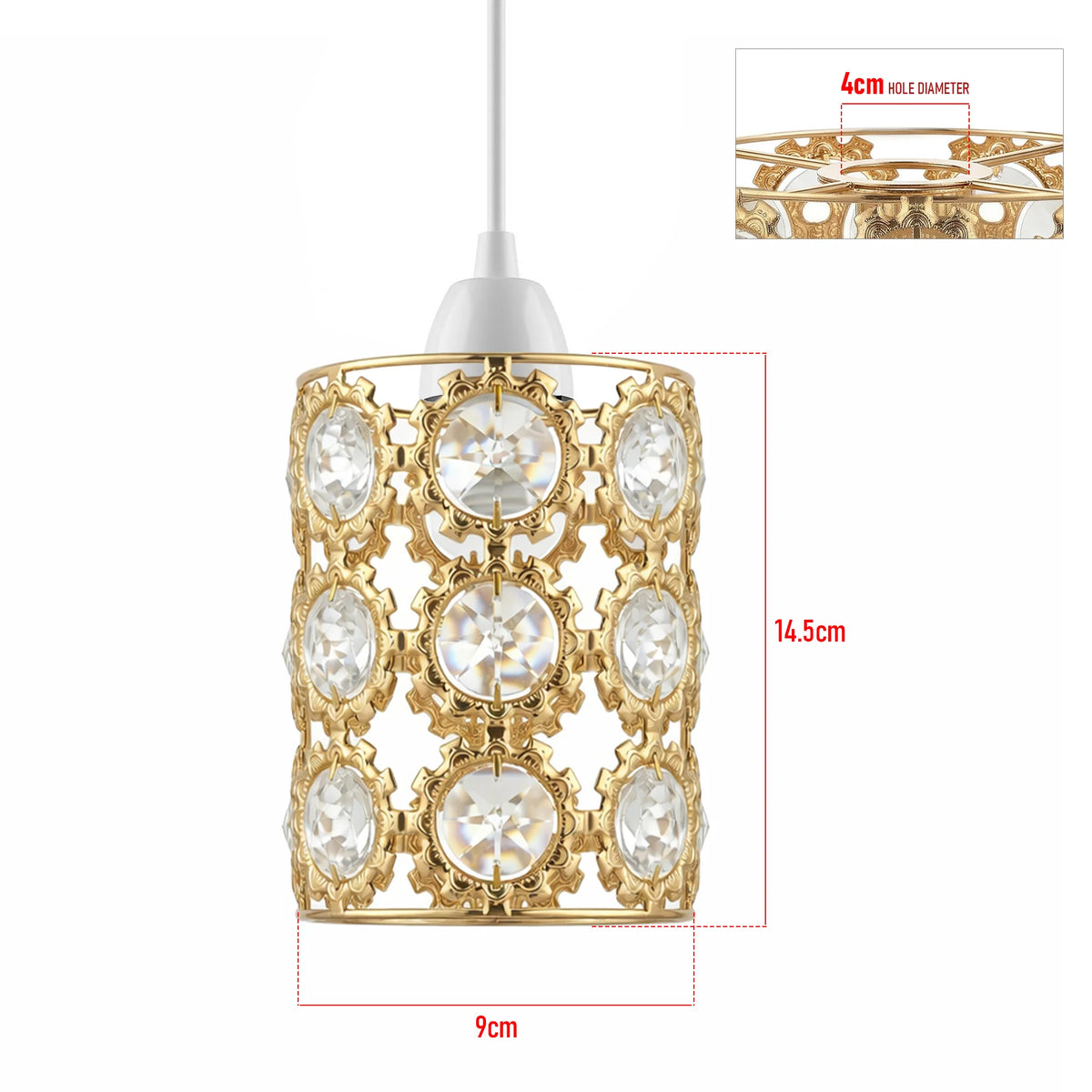 Lampenschirm Gold