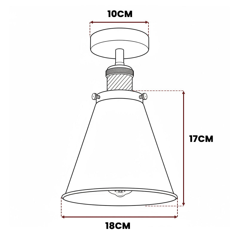 Lampenschirm Metall Schwarz