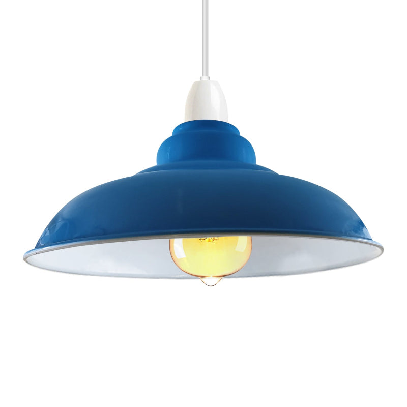Lampenschirm Metall industrie blau