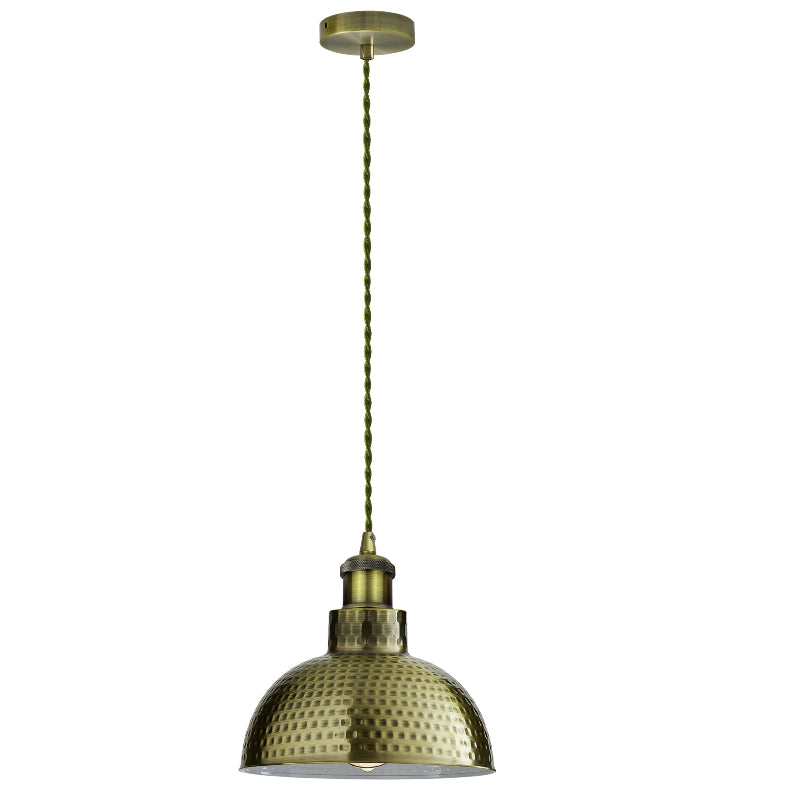 Ledsone E27 Pendel-Set Green Brass 1m