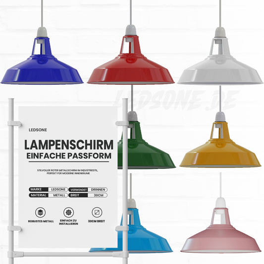 Vintage Harbour Lampenschirm – Easy Fit Industrie Lampenschirm | Ø30cm | E27 , B22 ~ 1726