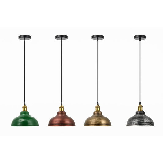 Metall Pendelleuchte 29cm farbig