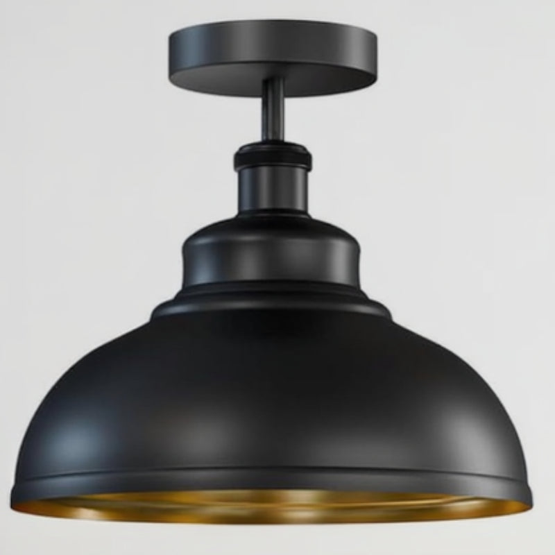 Metallschirm Decke Schwarz