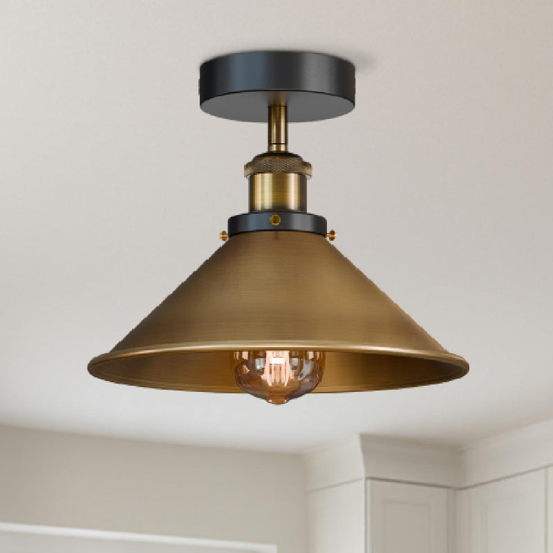 Metallschirm Deckenlampe