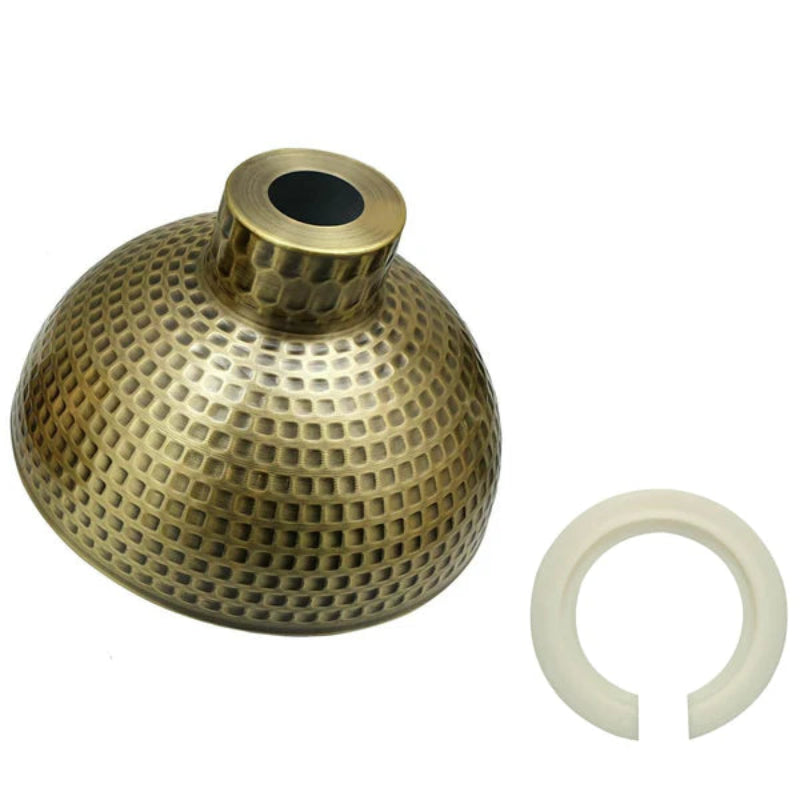 Metallschirm mit Hammerschlag-Optik für Gastronomie
