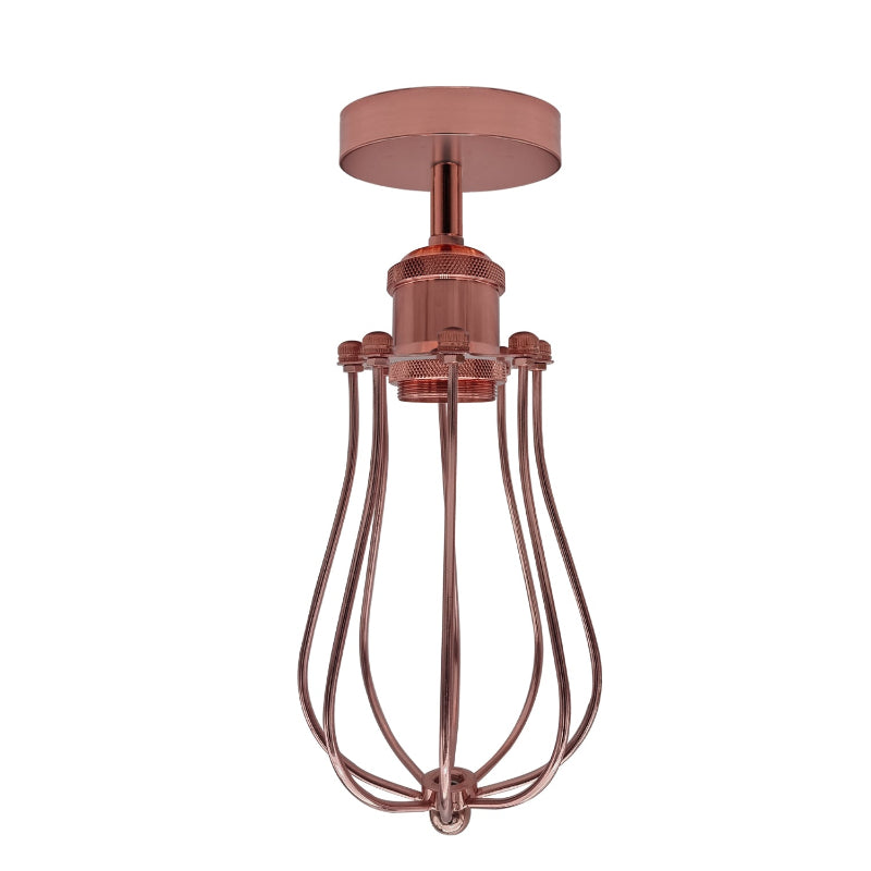 Moderne Gitter-Deckenlampe mattschwarz für Loft-Style