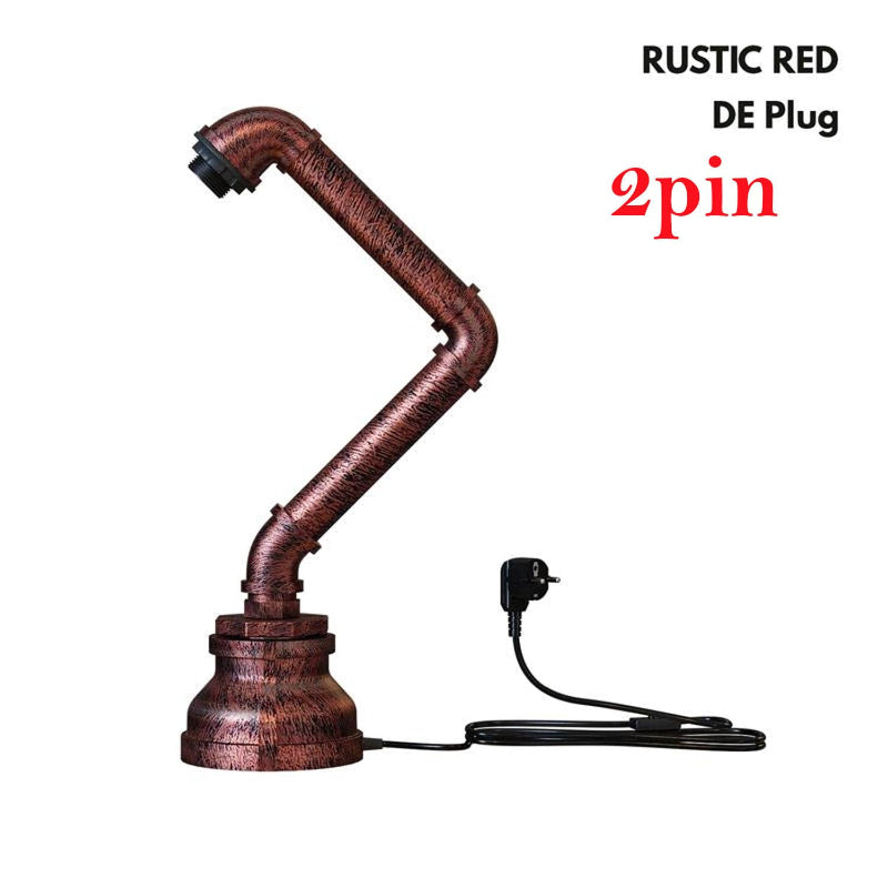 Nachttischlampe Industrial Design mit DE-Stecker