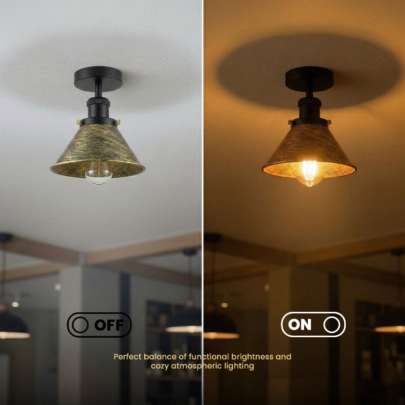 Nostalgie Deckenlampe Metall