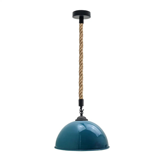 Eleganza senza tempo, lampade a sospensione classiche e moderne vintage in blu ciano~3179